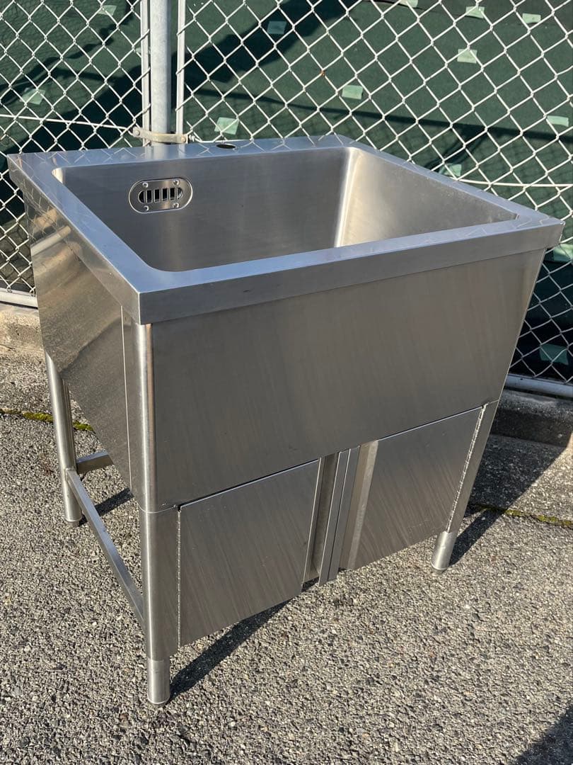 ステンレス1槽シンク 流し台 業務用　700×600×800 LIXIL（リクシル） 業務用シンク 業務用流し台 屋内用 ステンレス 一槽