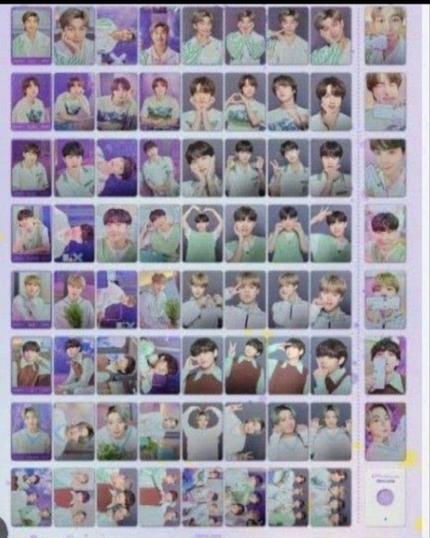 BTS　ミニフォト　フルコンプリート　バインダー付 大好評】BTS 公式ミニフォトサイズ バインダー - メルカリ