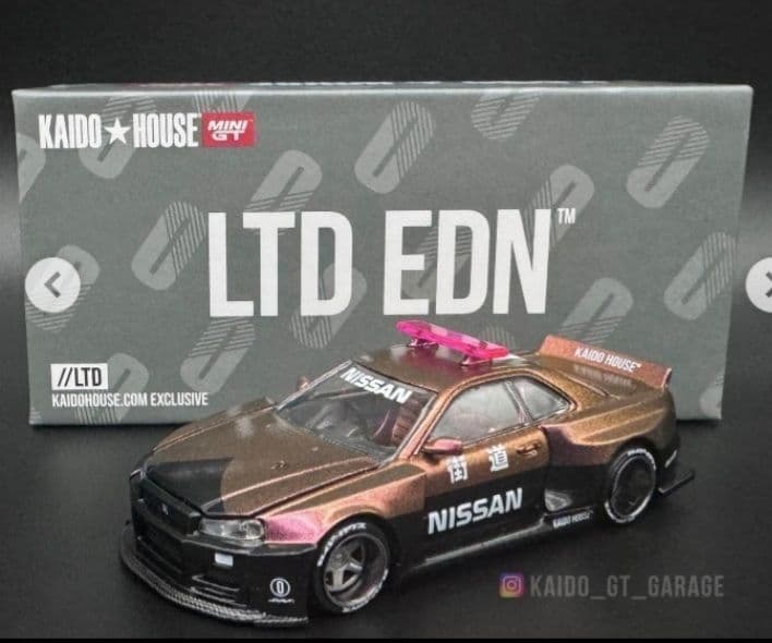 LTD EDN 日産 GTR34 カイドウワークス V2 エアロ カイドウハウス KAIDO☆HOUSE 1/64 Nissan Skyline GT-R (R34) Kaido Works GReddy V2
