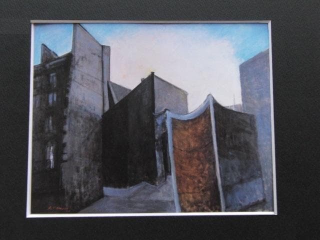 百瀬貞子、【壁】、希少な額装用画集より、新品額装付、状態良好