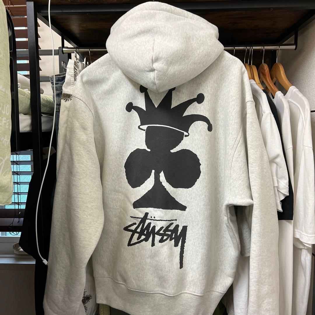 STUSSY グレーパーカー L - メルカリ