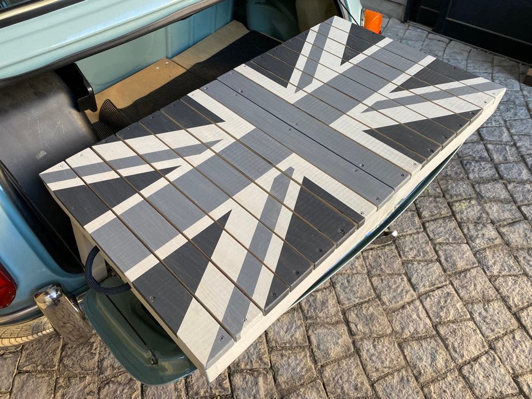 新作 ローバーミニ3way トランクテーブル黒系3色ユニオンジャック