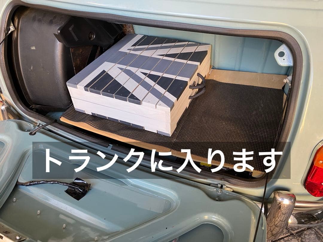 新作 ローバーミニ3way トランクテーブル黒系3色ユニオンジャック