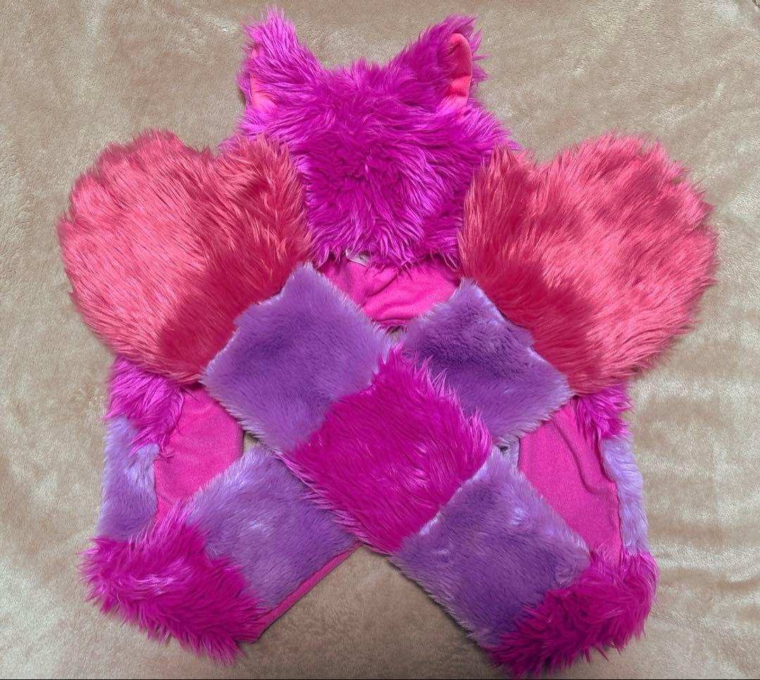 ディズニーチェシャ猫マフラーキャップ