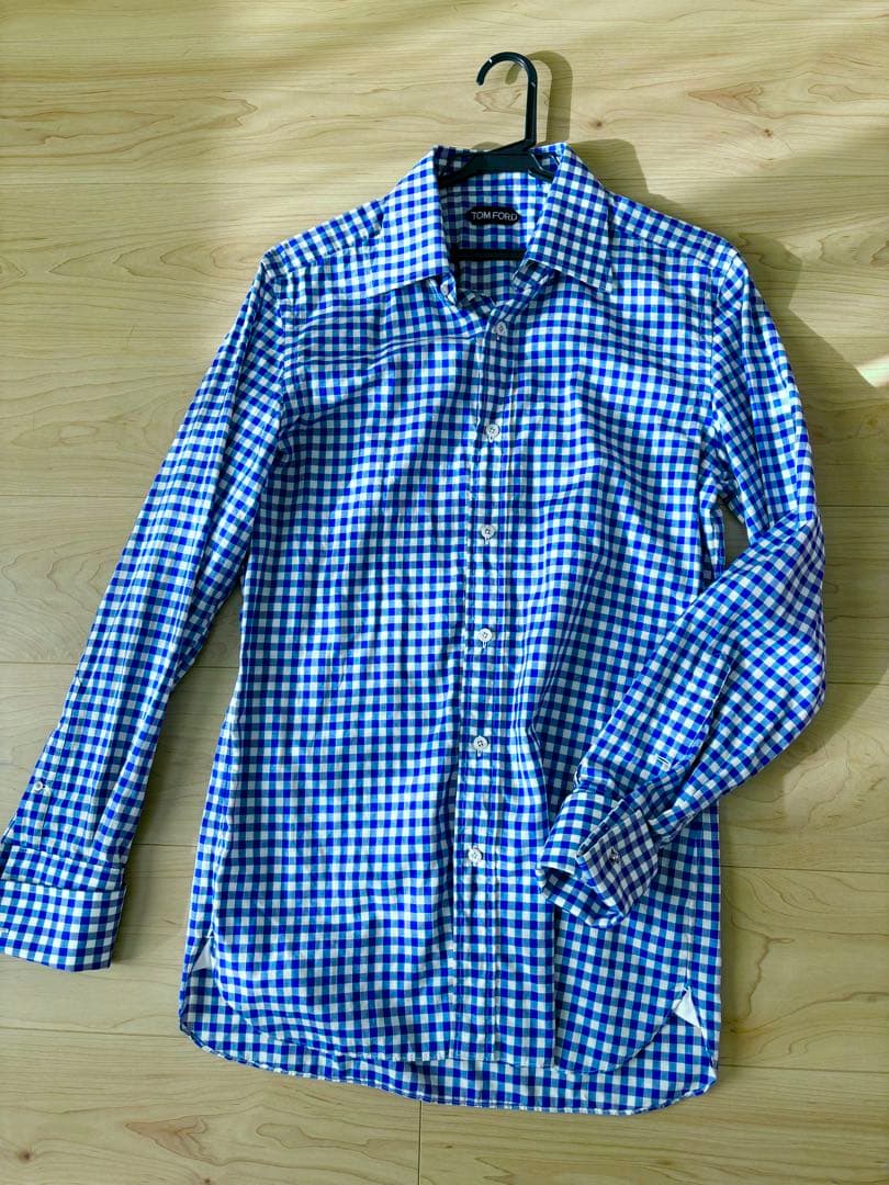 Tom Ford◆ブルーチェックシャツ
