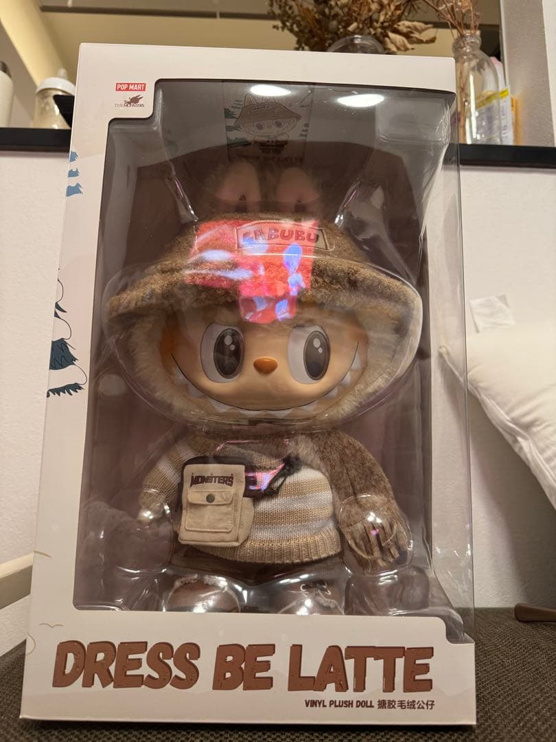 LABUBU ラブブ　DRESS BE LATTE popmart Amazon.co.jp: POPMART THE MONSTERS - DRESS BE LATTE Vinyl Plush