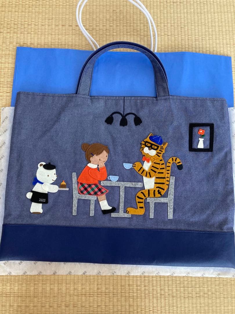 貴重　2022 ファミリア　干支　寅　デニム　トート