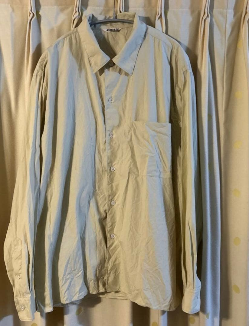 トップス AURALEE WASHED FINX TWILL BOX SHIRTS AURALEE -Washed Finx Twill Box Shirts- | twelve blog