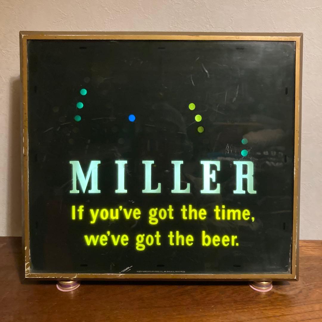 ヴィンテージ Miller high life バウンスボールモーションサイン