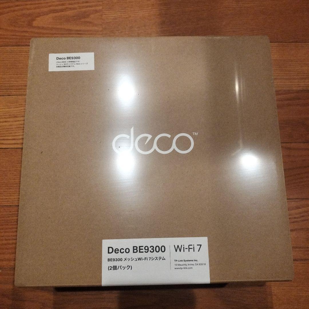 Wi-Fi 7 メッシュルーター Deco BE9300 BE65 2台セット TP-Link 【生産完了 売れ切り御免】究極WiFi7 ルーター 5760+2880+
