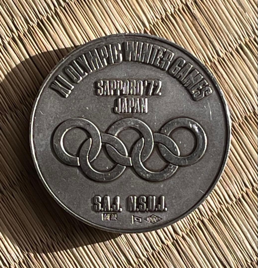 純銀 純銀メダル 岡本太郎 72' 札幌五輪 造幣局刻印有 35.4g