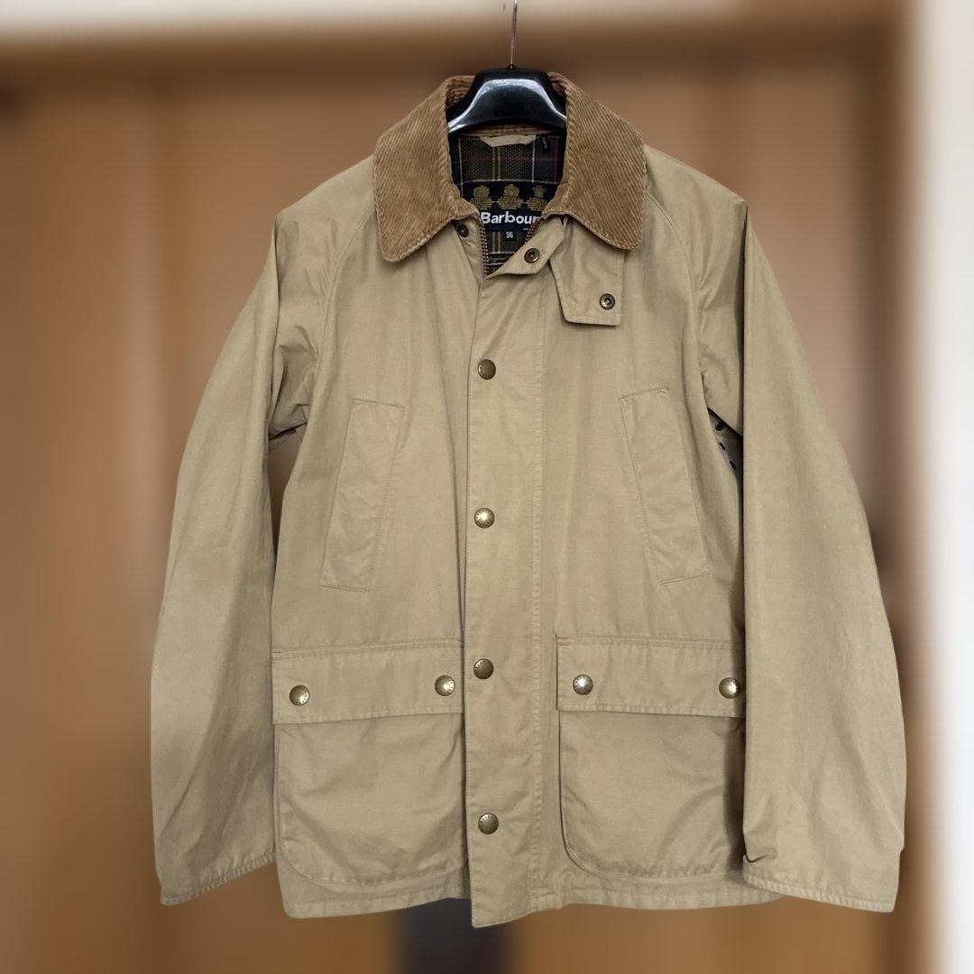 Barbour ベージュジャケット ピーチスキン36美品