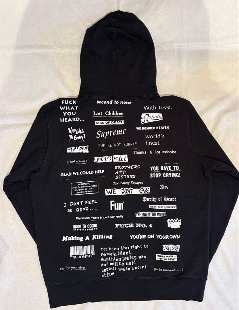 Supreme グラフィックパーカー ブラックシュプリーム Lサイズ Supreme シュプリーム 18FW Comme des Garcons SHIRT Split Box Logo