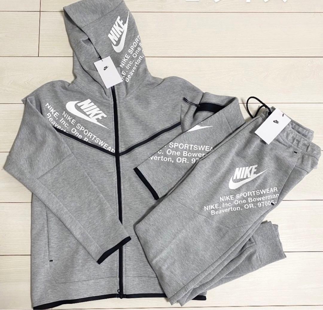 NIKE TECH FLEECE セットアップ 2XL グレー - メルカリ