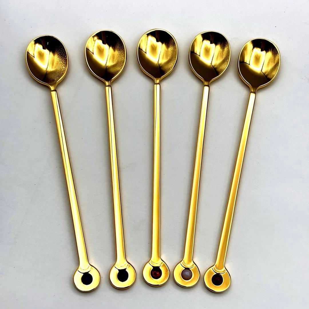 MIKIMOTO ミキモト 半貴石カトラリー スプーン 5本セット 楽天市場】ミキモト 真珠の小粒付 楽器ティースプーン 5本セット spoon