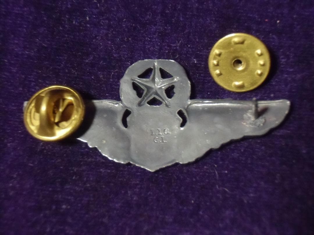 ☆アメリカ軍＊空軍＊マスターパイロット章＊2インチ（実物） - メルカリ