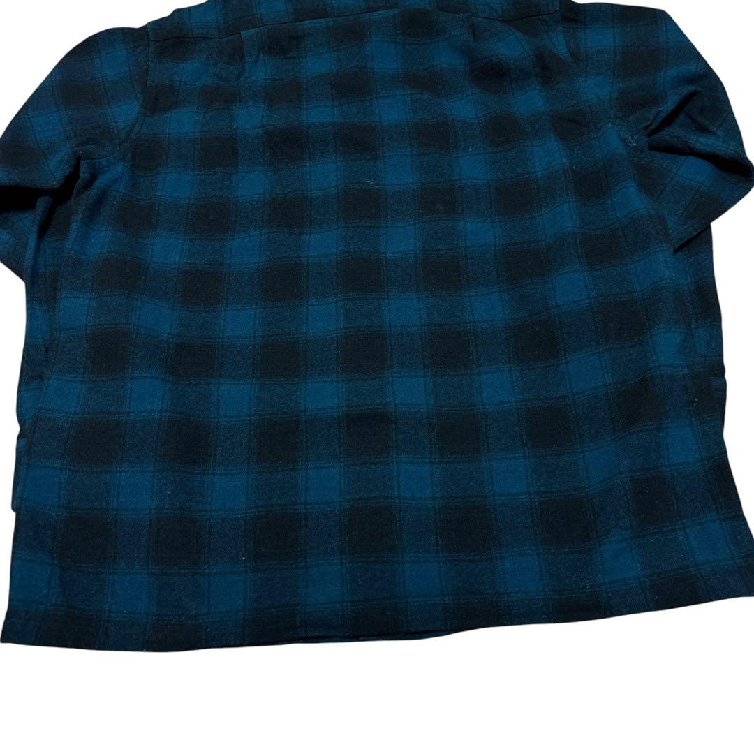 青 黒 ペンドルトン ボードシャツ オンブレ ビンテージ 好配色 50s