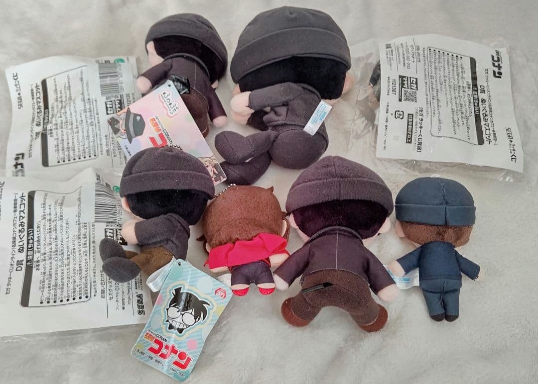 名探偵コナン ぬいぐるみ 寝転び マスコット ボールチェーン 70点