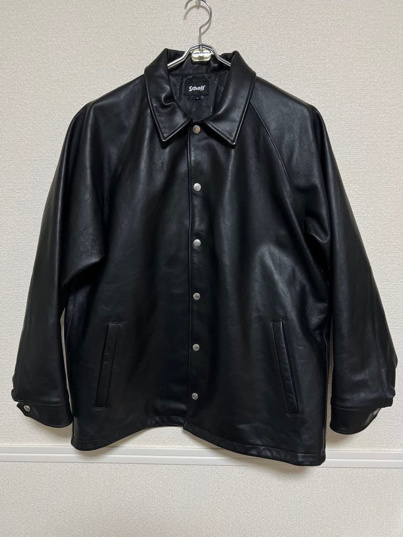 Schott LEATHER COACH JACKET レザー コーチジャケット