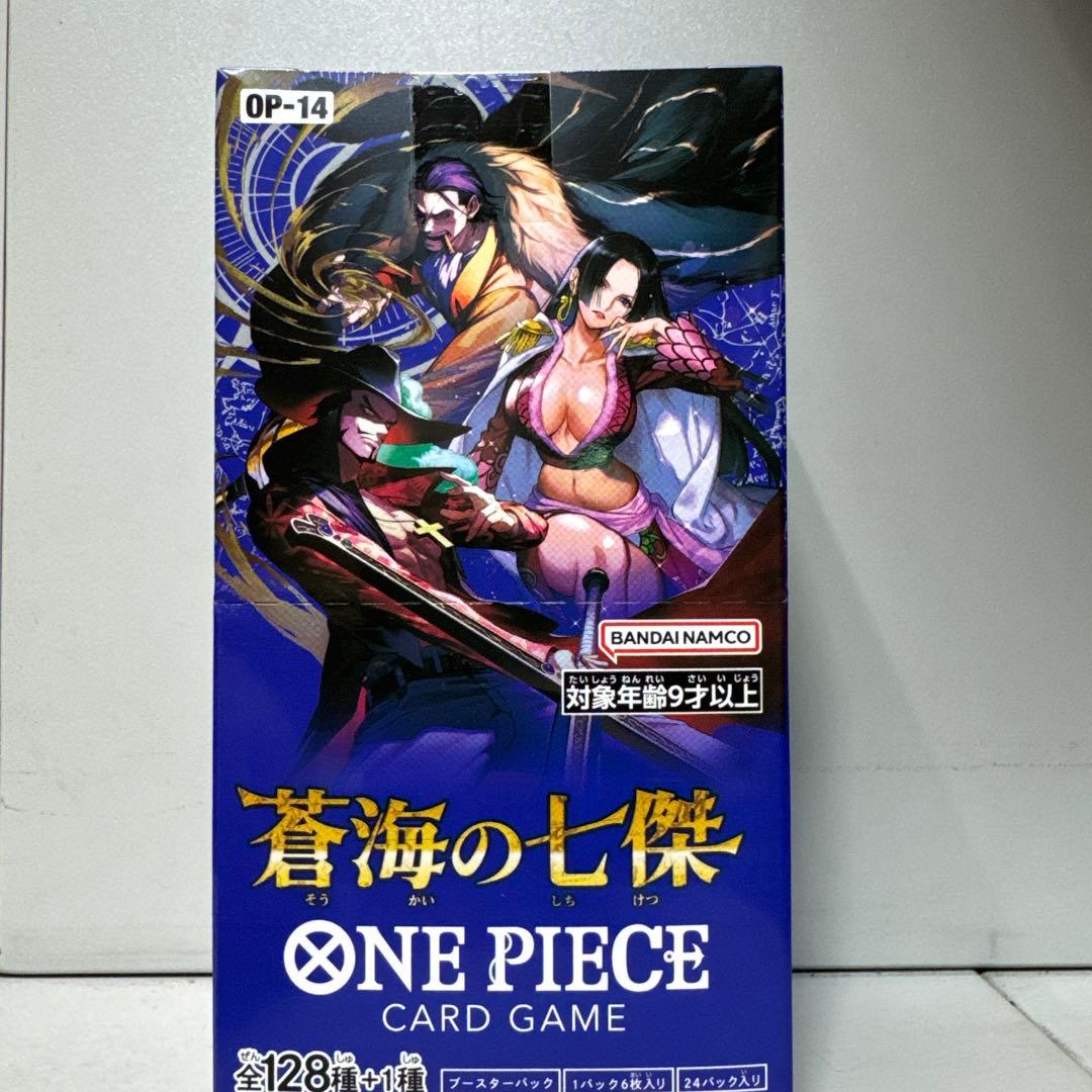 ワンピースカードゲーム蒼海の七傑 新品未開封テープ付き - メルカリ