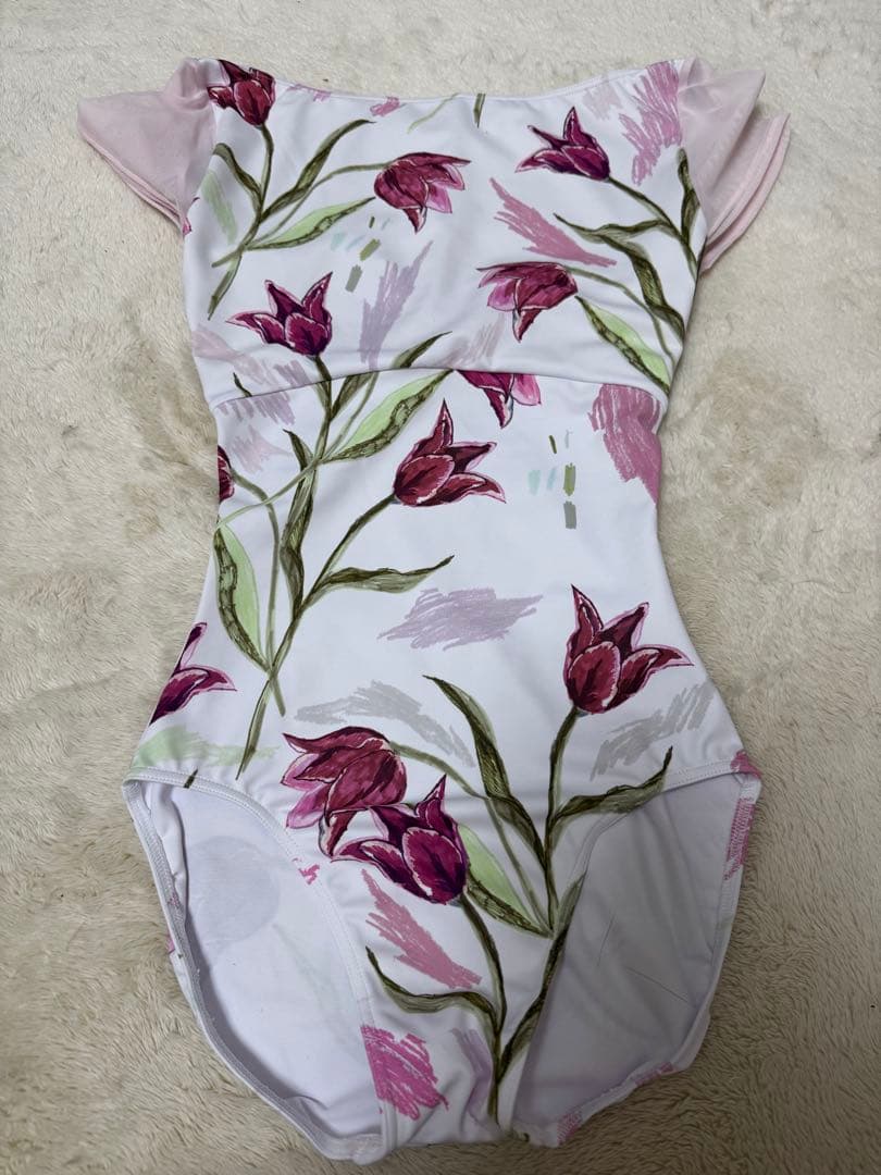 stina レオタード　Mサイズ stina / type Y neck ribbon / misty yellow / girl