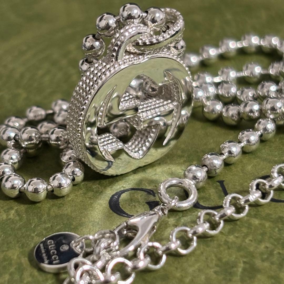 GUCCI 新品同様品 インターロッキングGネックレス 極美品 中島健人 925