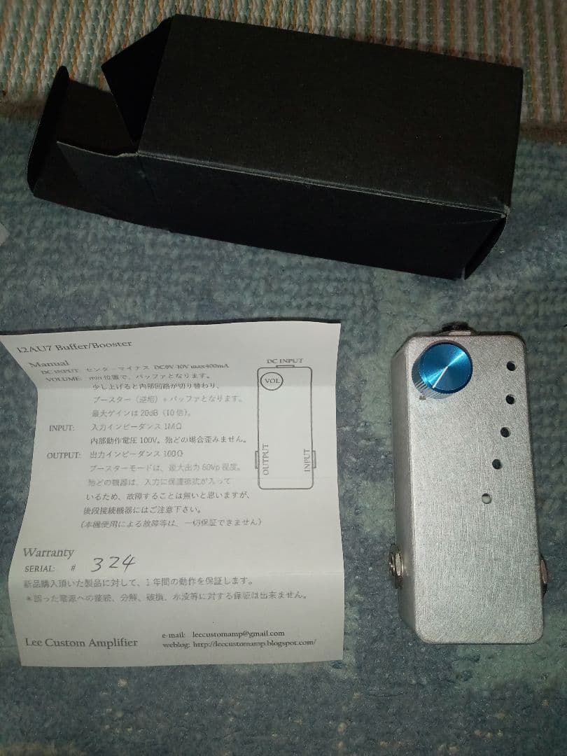 Lee Custom Amplifier 12AU7BB　初期版シリアル324