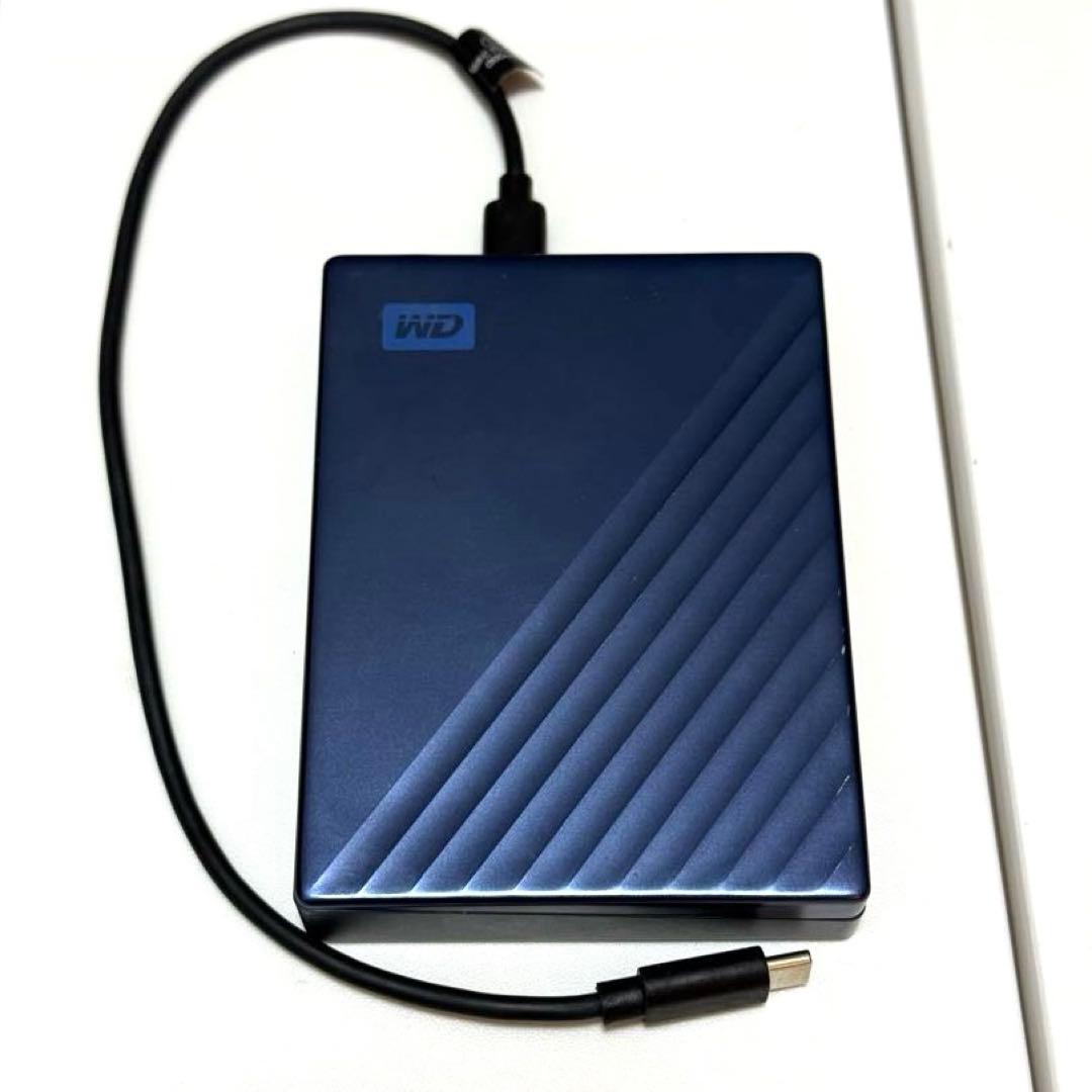 ウエスタンデジタルWD ポータブルHDD 4TB U Type-C 動作確認済