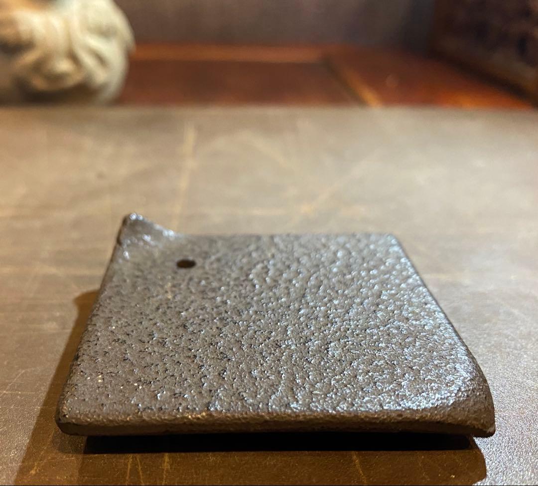 美品 お香たて・ハンドメイド陶器製台座 2点セット ヴィンテージ レア 美