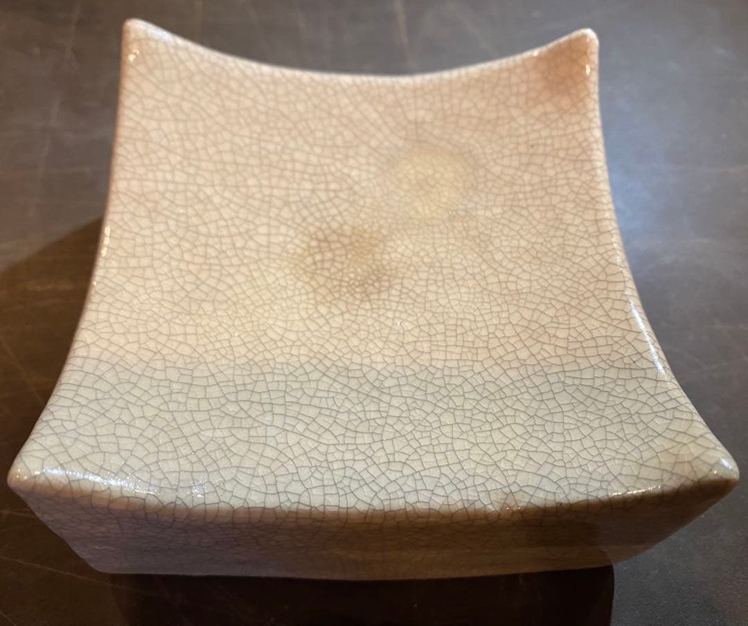 美品 お香たて・ハンドメイド陶器製台座 2点セット ヴィンテージ レア 美