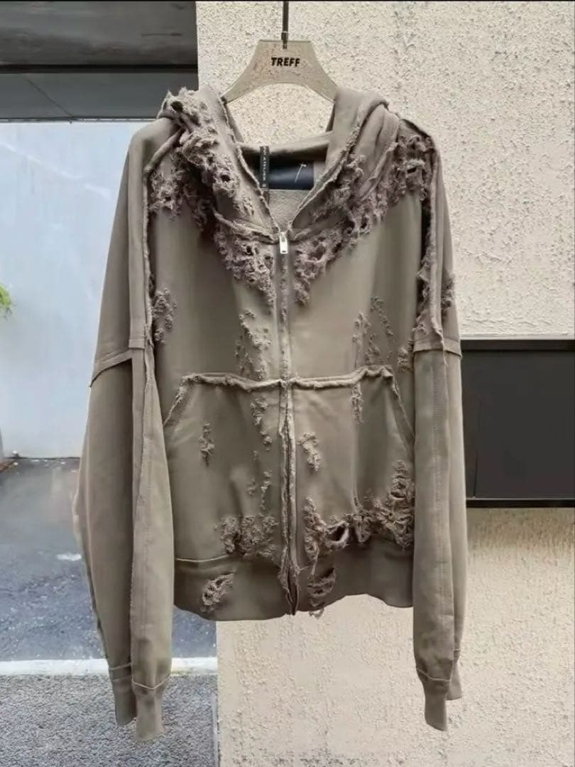 【即購入OK‼️】LATUI ATELIER ダメージ加工 フード付きパーカー S