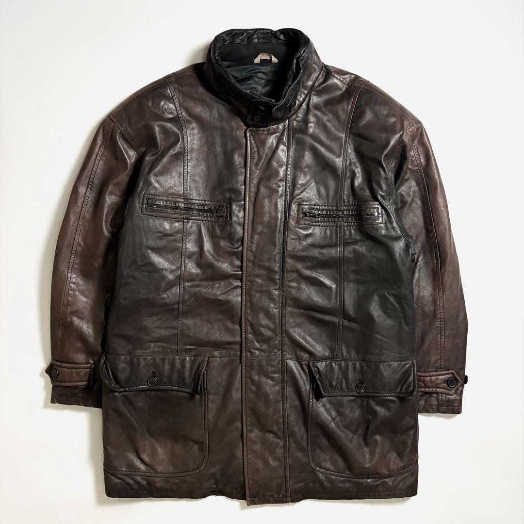 ジャケット・アウター VINTAGE SERAPHIN LEATHER FIELD JACKET Leather jacket SERAPHIN Brown size L International in Leather