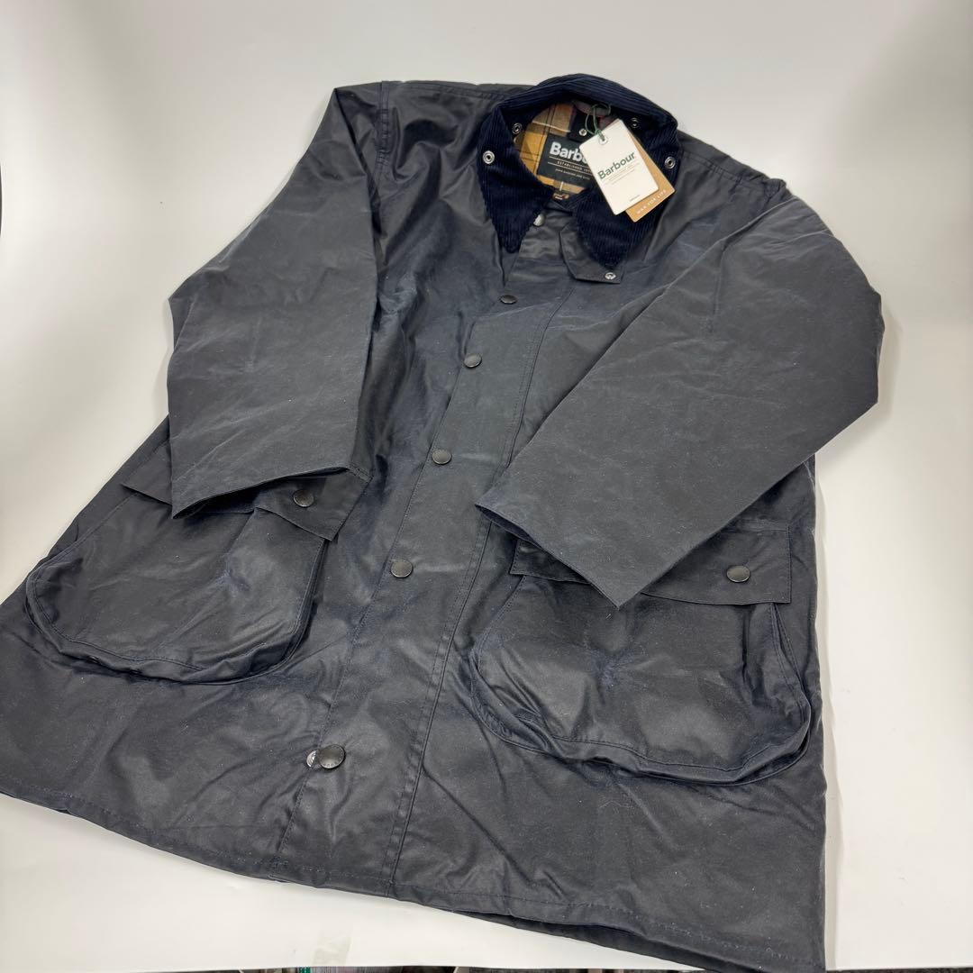【ボタン取れあり】Barbour / BORDER WAX ネイビー サイズ40