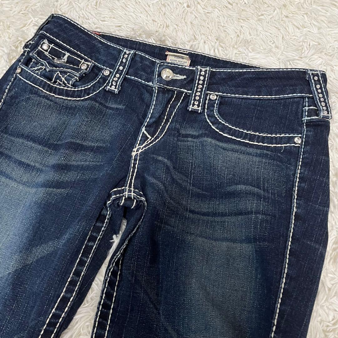 希少】トゥルーレリジョン DISCO BILLY BIGT 濃紺 白糸太 29 - メルカリ