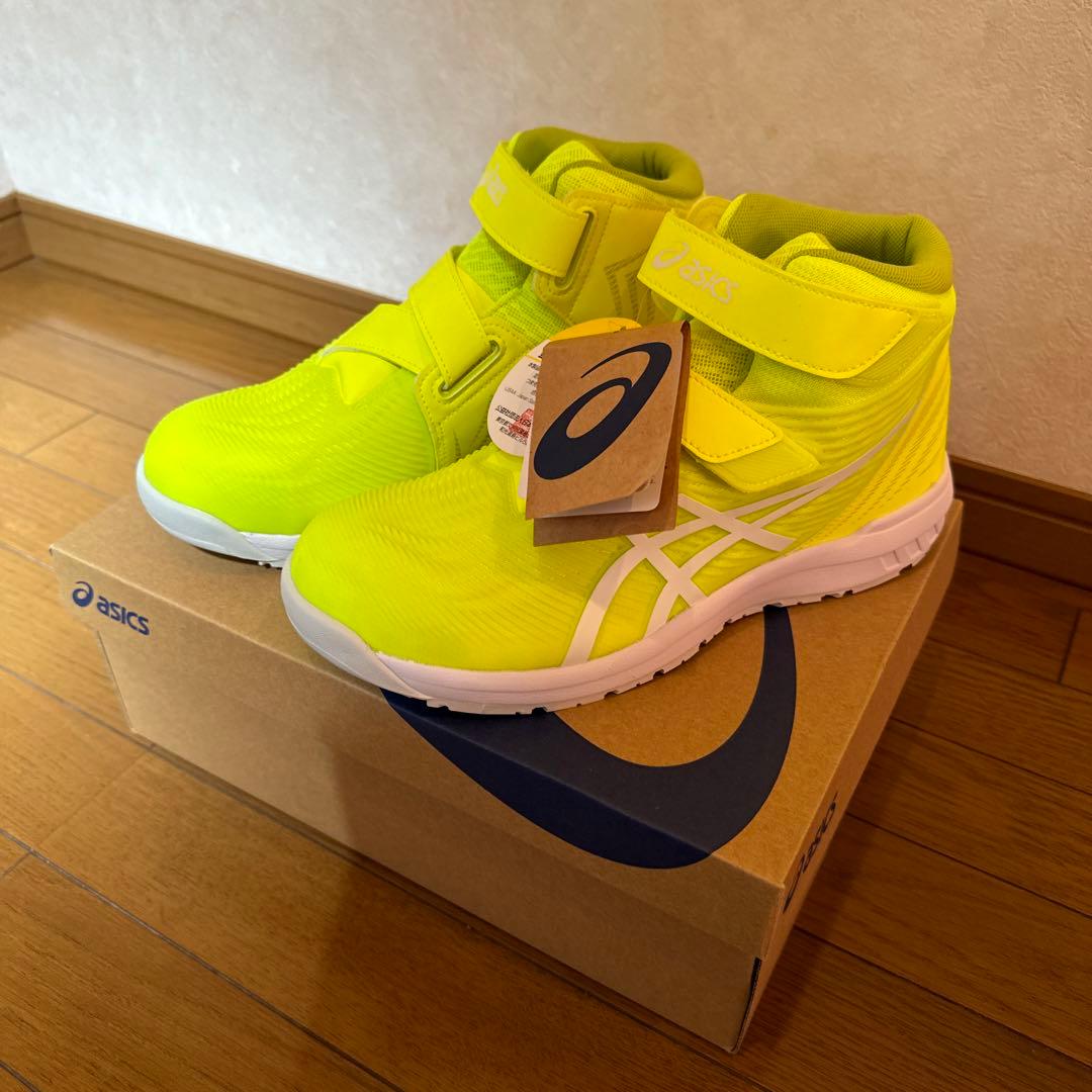 アシックス安全靴CP120限定色① ウィンジョブ ASICS CP120 750 限定色 セーフティーイエロー×ホワイト