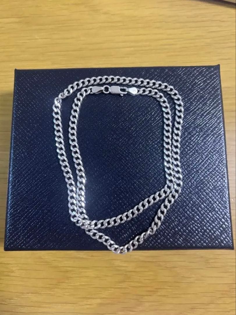 シルバー925 喜平チェーン ネックレス 4.5mm約50cm.22g シルバー925 ダブル喜平チェーン ネックレス 幅5mm 50cm 喜平