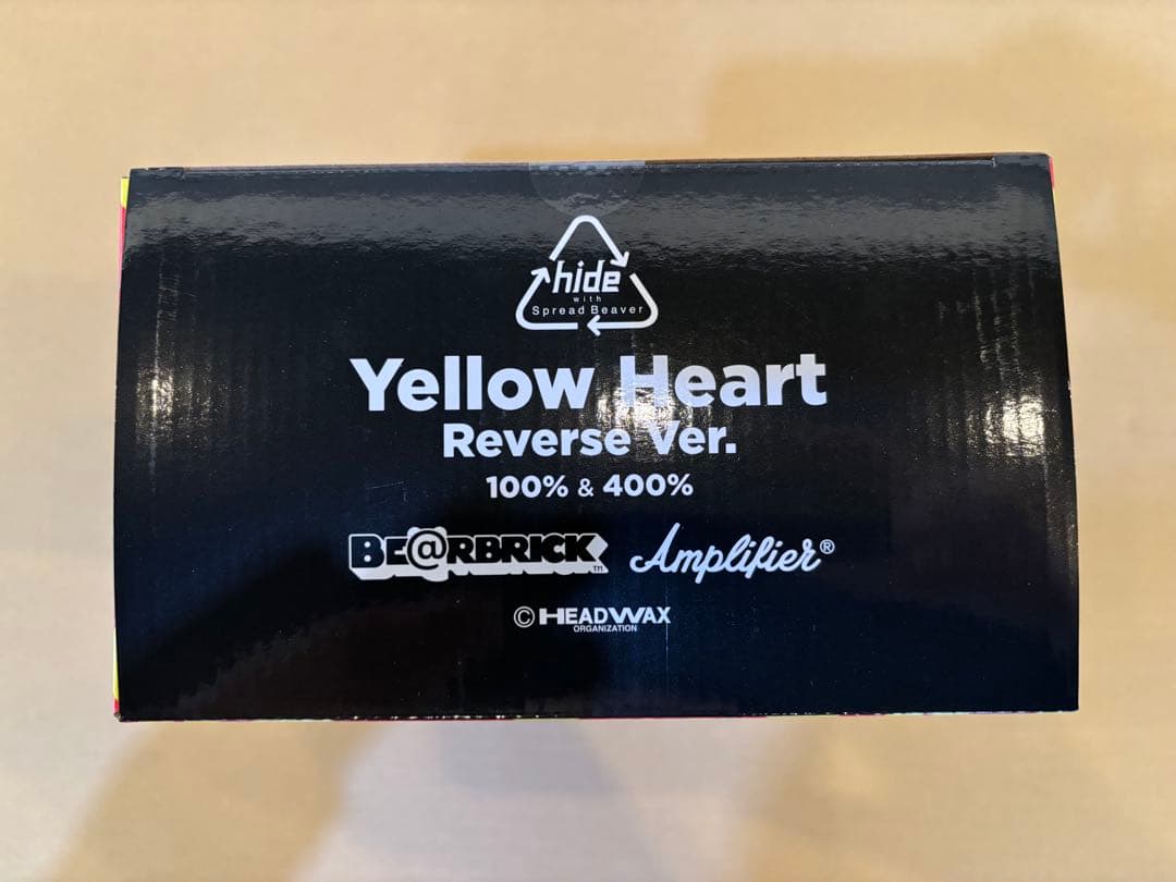 BE@RBRICK Yellow Heart Reverse 400％ e - メルカリ