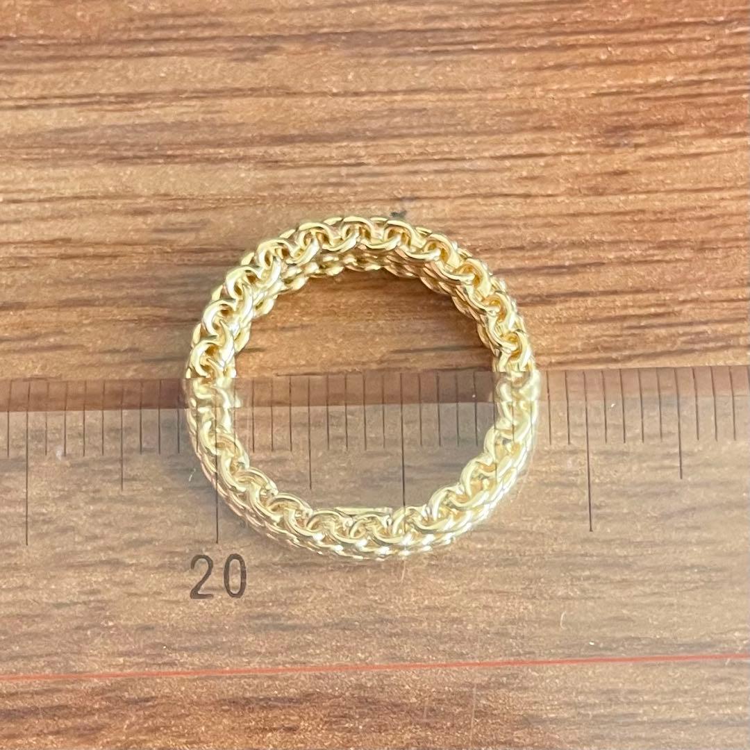 erics ティファニー K18 YG サマセット リング 5号 3.9g