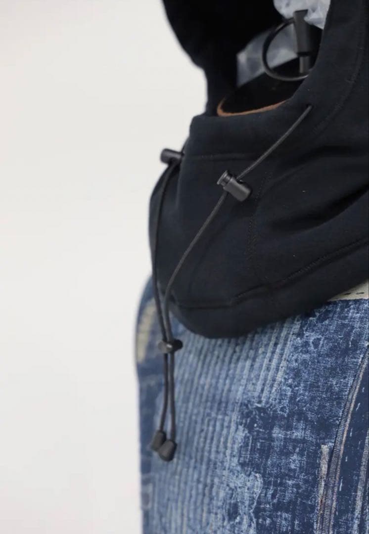 コムデギャルソンオム25FW エステルフリースバラクラバBLACK - メルカリ