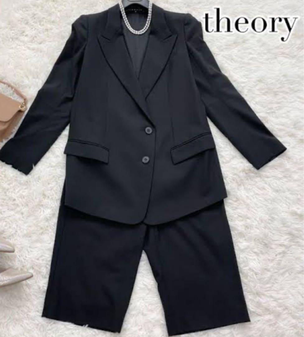 入学式　セオリーtheory マニッシュ　ハーフパンツセットアップ ブラック