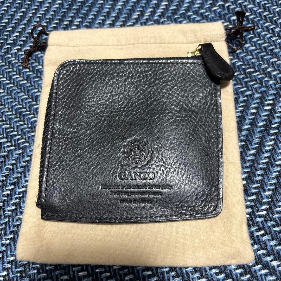 【GANZO】ミネルバナチュラルZIPパース（ブラック）　保証書付 MINERVA NATURAL(ミネルバナチュラル) ZIPパース｜最高級のメンズ