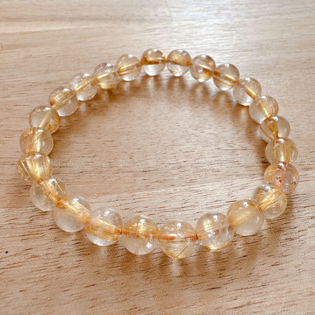 【値下げしました】reZARD ヒカルチル　ルチルクォーツ パワーストーン