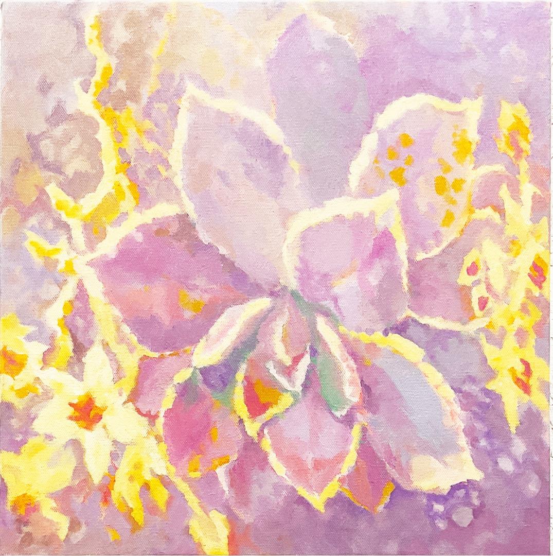 絵画 873/抽象画風/多肉植物/S4号 絵画 873/抽象画風/多肉植物/S4号