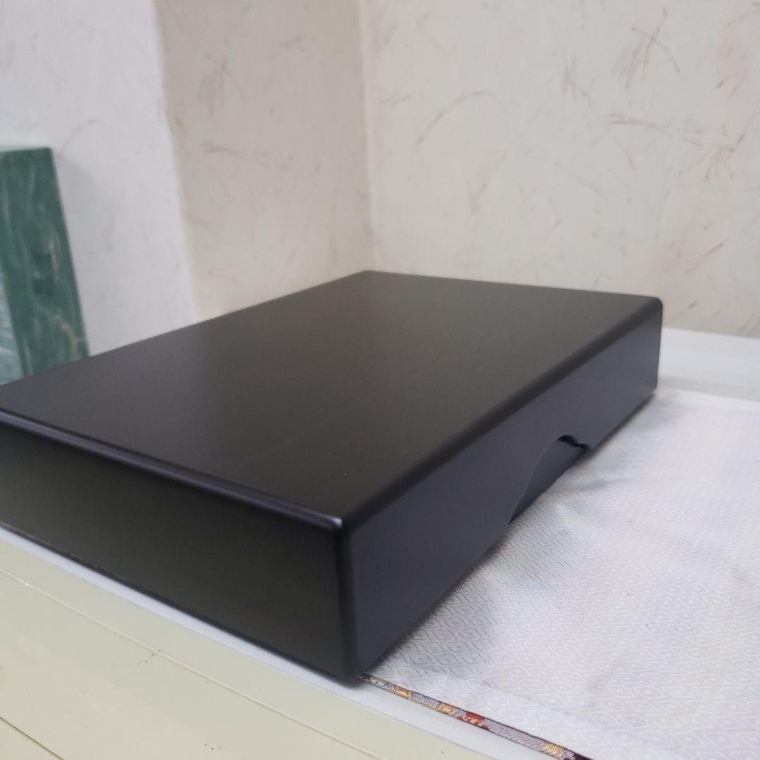 遼雨様専用 黒檀木製文箱 蓋付き収納ボックス21×31,5