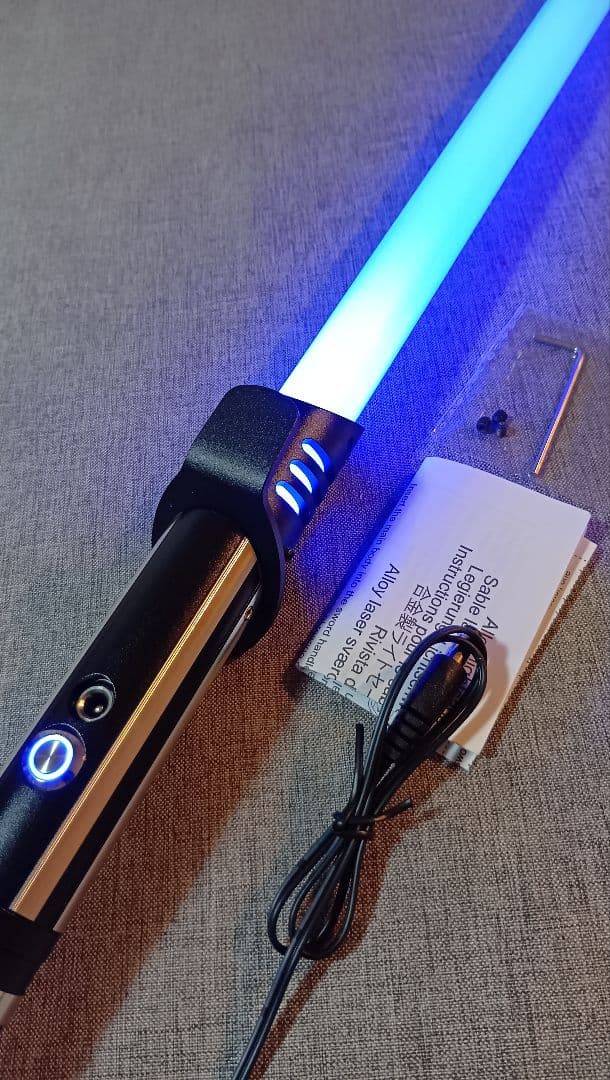 合金製ライトセーバー ダース・ベイダー SWギミック 振動 音 光 usb充電