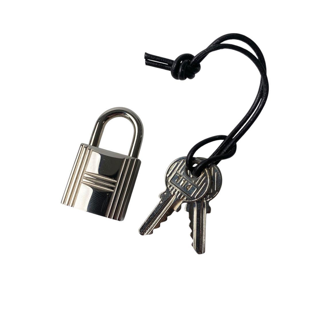 エルメスHERMES カデナ 南京錠 鍵2本 シルバー #114.