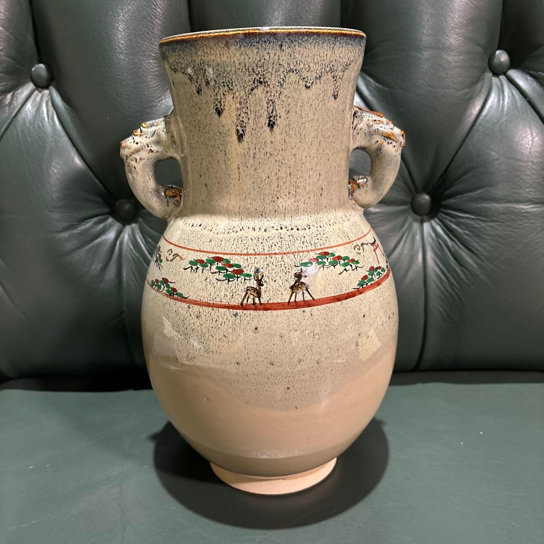 大塩玉泉　奈良絵　壺