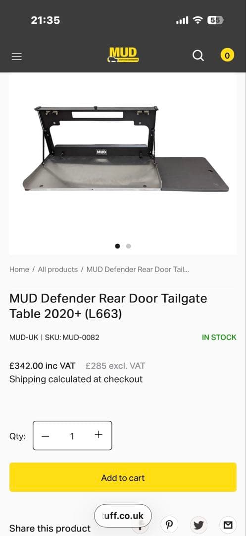 Takamitsujiさん専用】ディフェンダー用リアゲートテーブル 中古