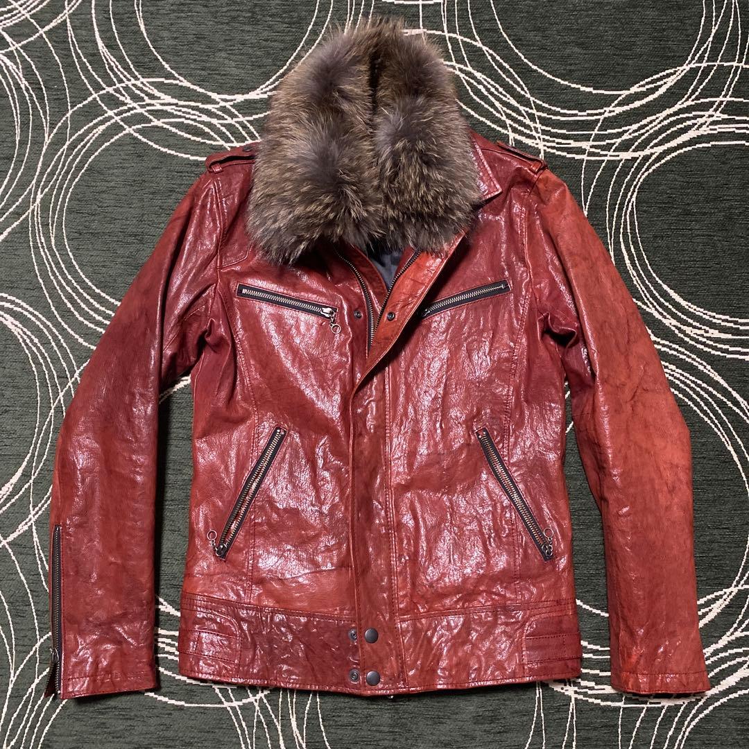 ジャケット・アウター Tete homme goat leather fur jacket ジャケット・アウター Tete homme goat leather fur jacket ジャケット