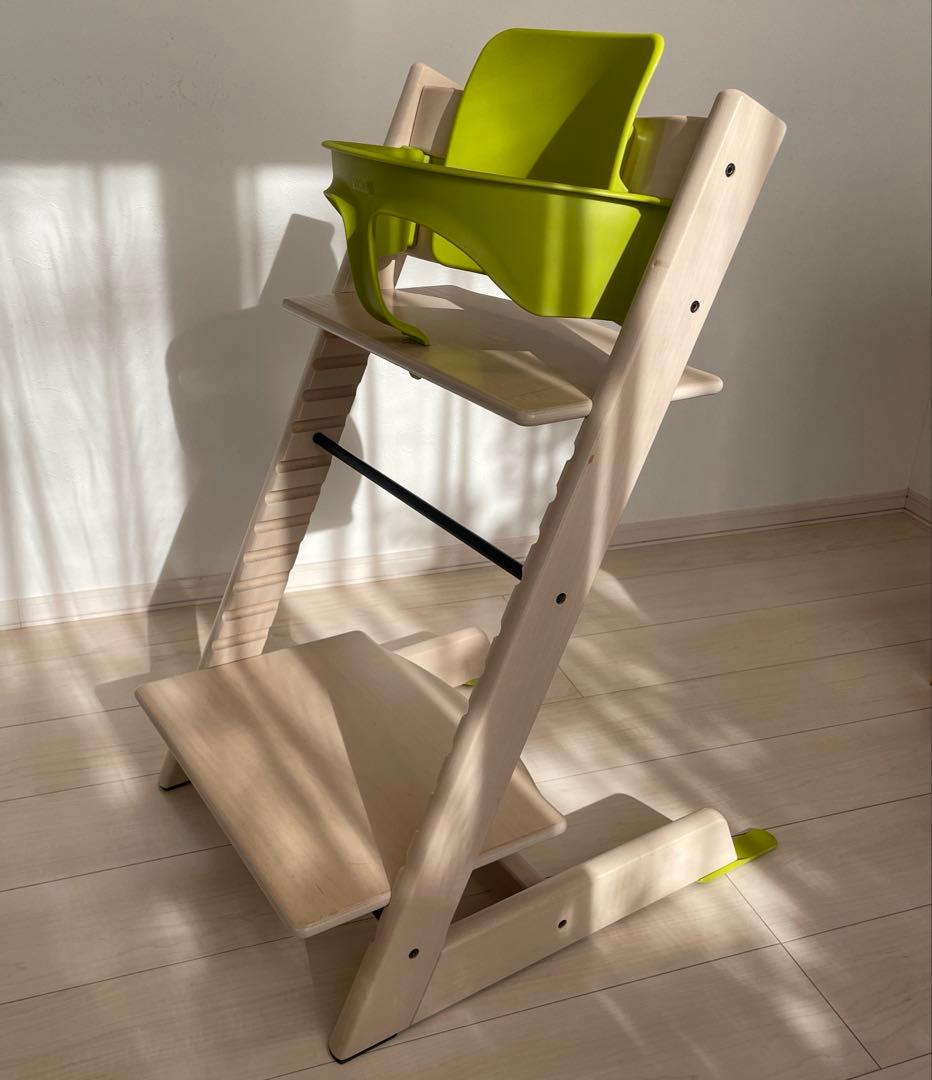 STOKKE ストッケ トリップトラップ ホワイトウォッシュ ベビーセット付き ストッケ(STOKKE)｜トリップトラップ｜チェア＆ベビーセット｜ホワイト